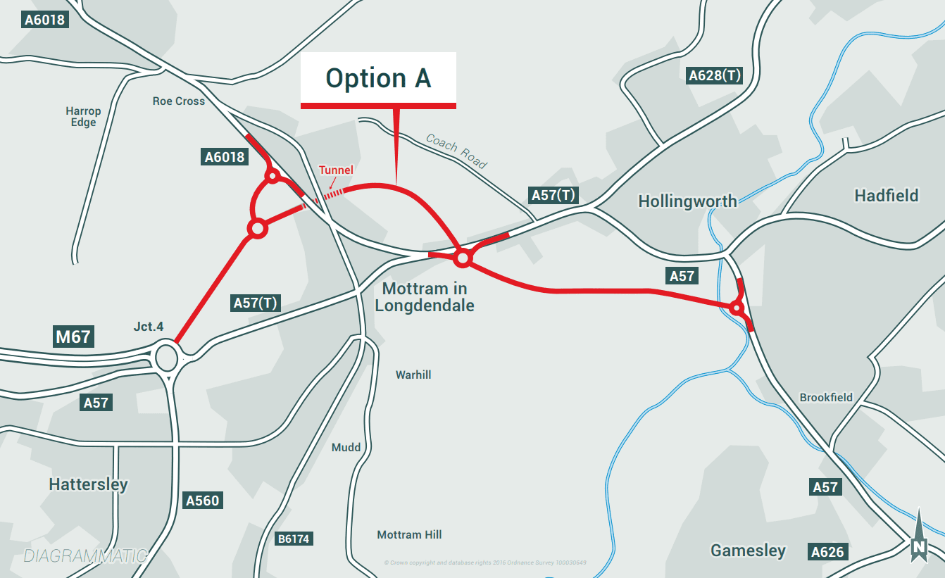 Highways England A57 A628 Trans Pennine Upgrade