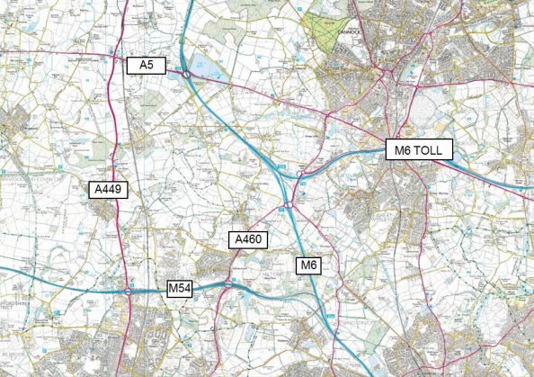 M54 Motorway To M6 Motorway Link Road Roger Hannah   M54 